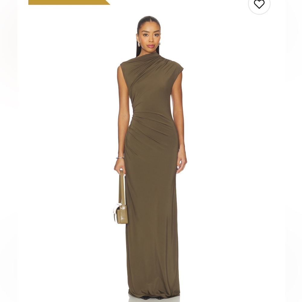 Revolve Eaves Auda Gown size M Olive
